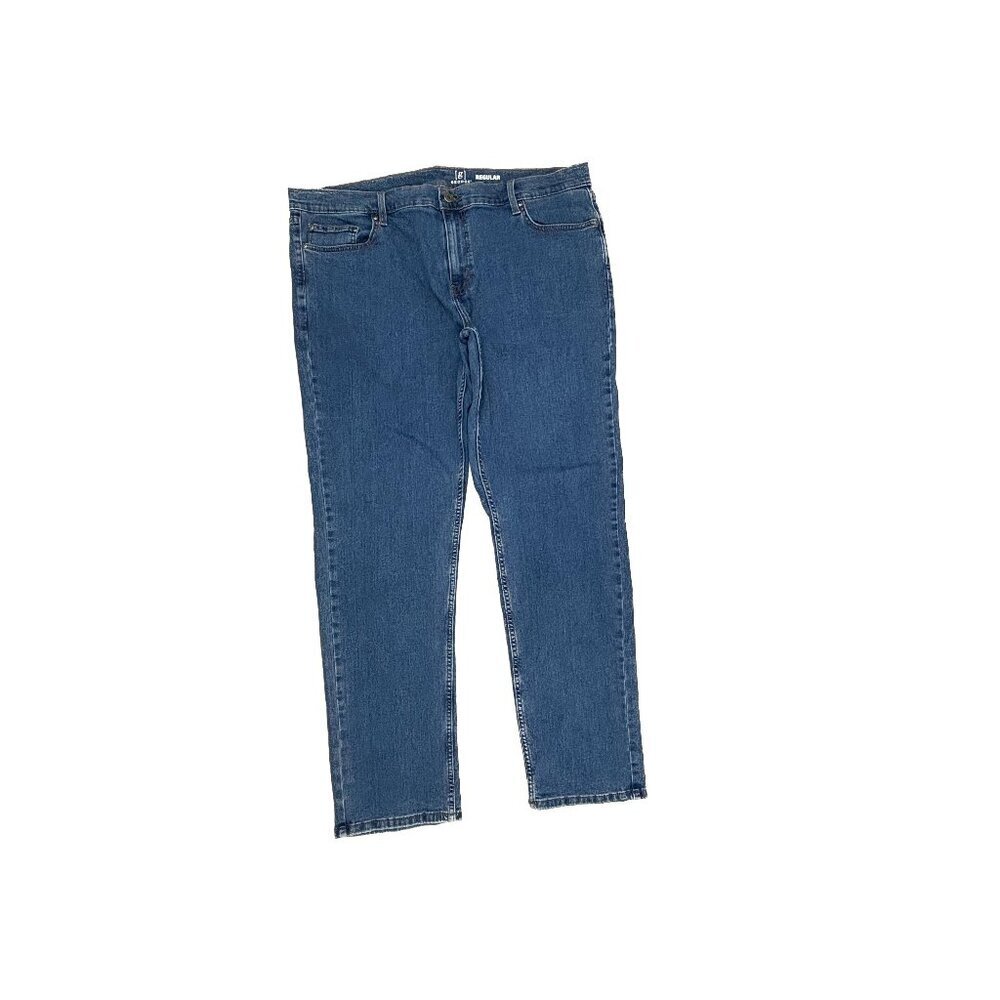 George Regularβ fit Straight Leg Women's size 38x32 Medium Wash Blue Denim Jeans